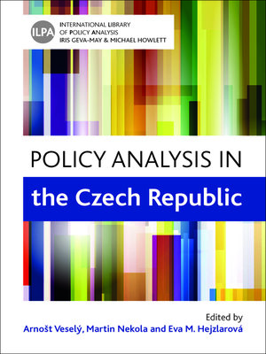 cover image of Policy Analysis in the Czech Republic